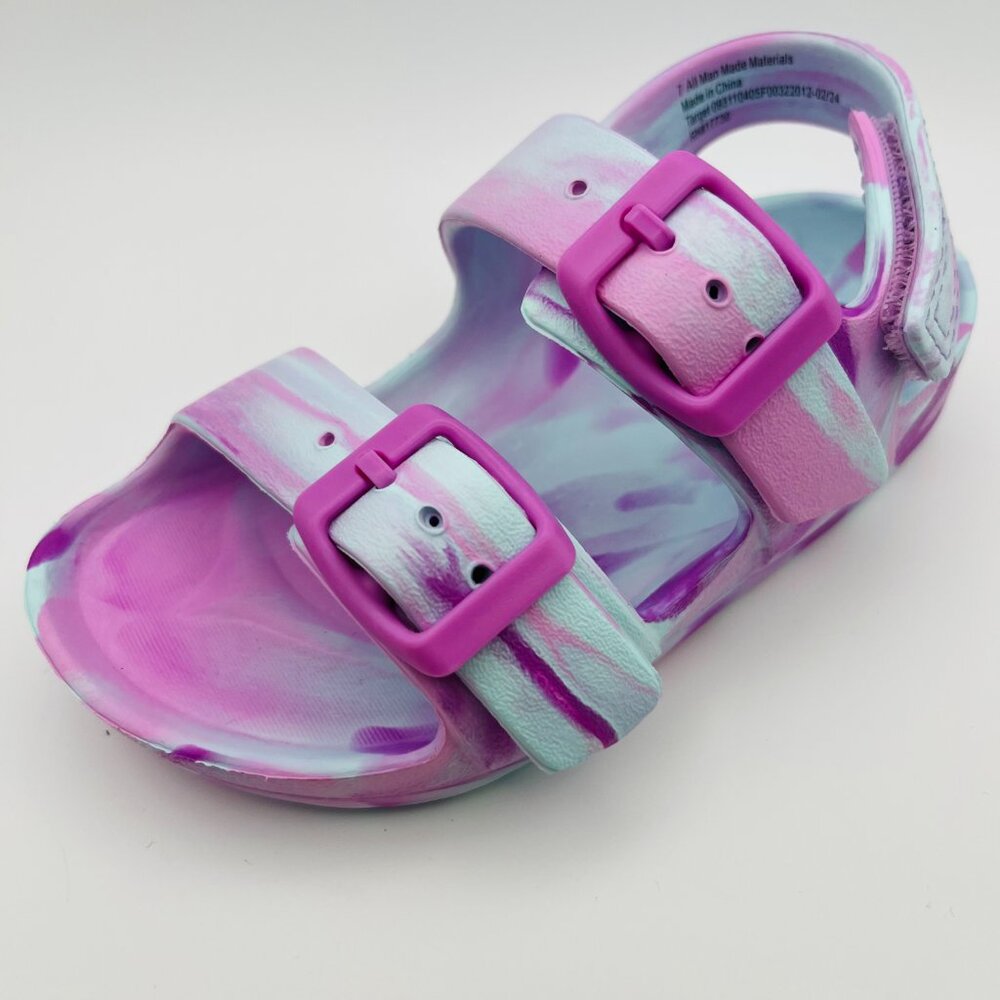 Toddler Ade Footbed Hook & Loop Strap Sandals Purple Cat & Jack Size 6